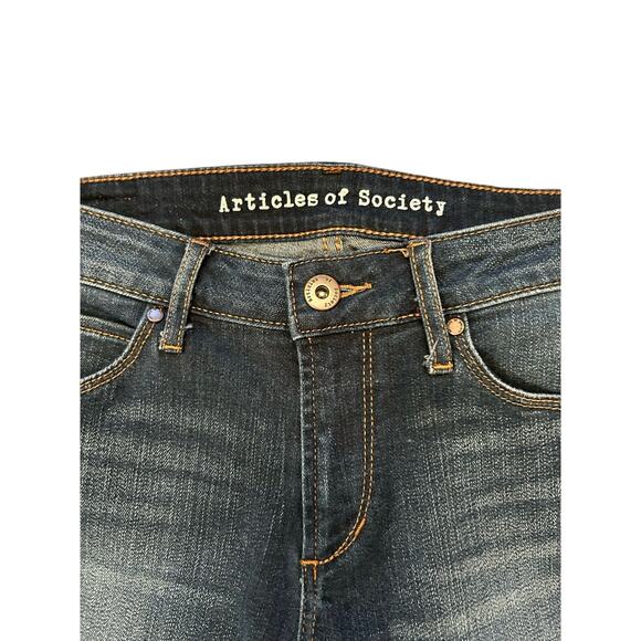 Articles of Society Faith Flare Oakhurst flare jeans size 27 mid rise stretch - Picture 3 of 6